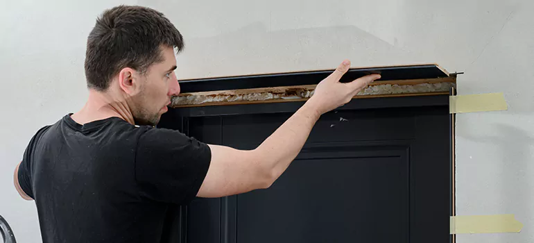Wood Door Hole Repair in Greenacres, FL
